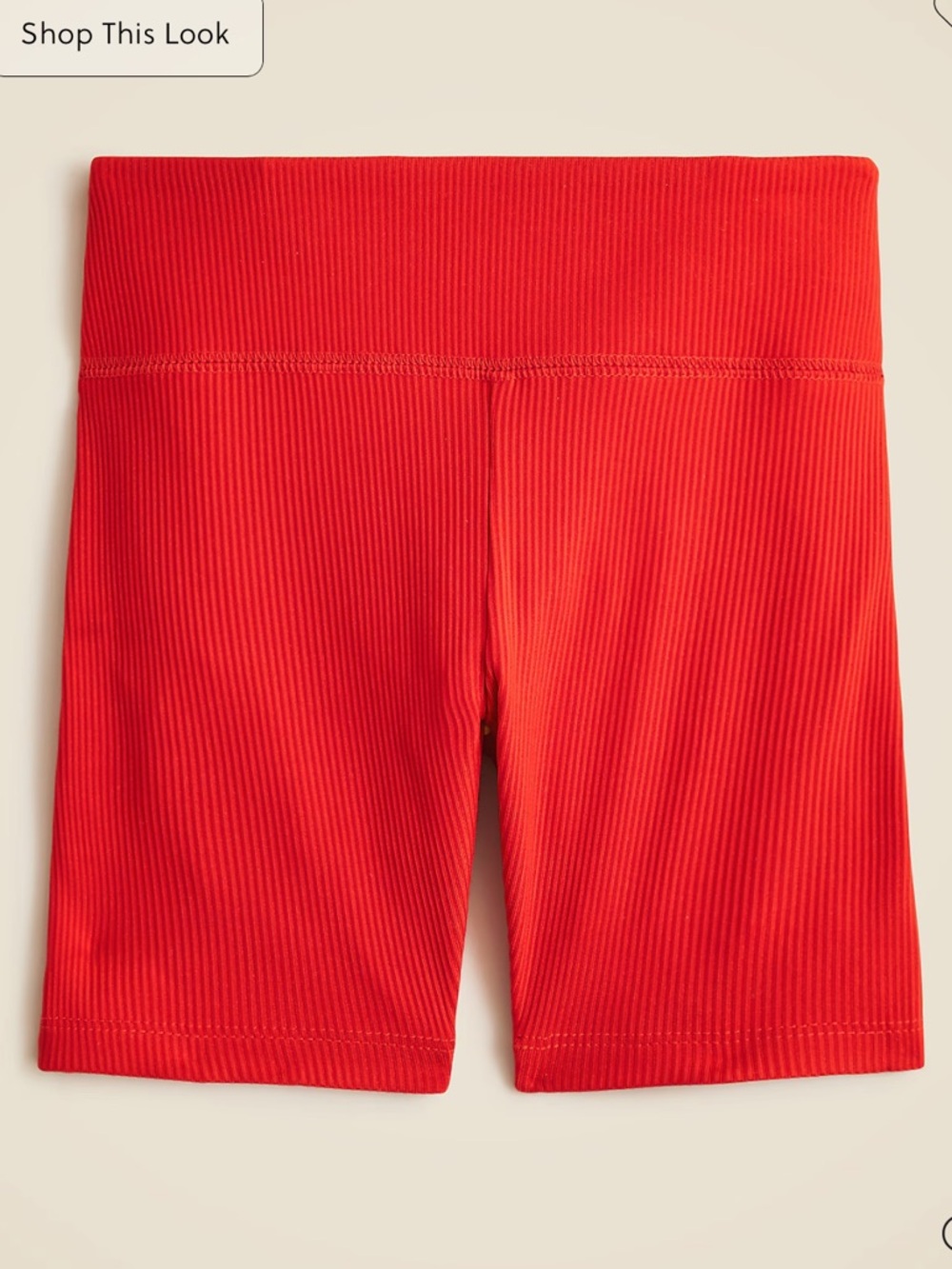 New with tags J.Crew active bike shorts in stretchy rib